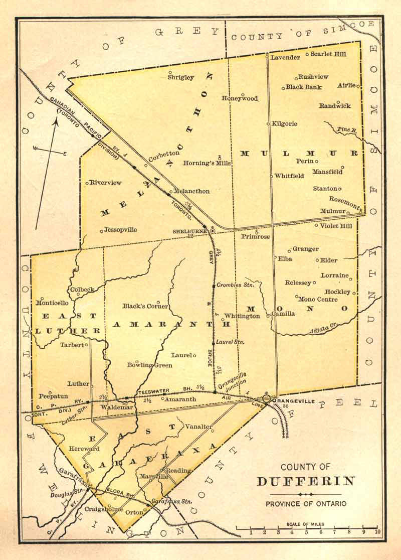 Dufferin County 1885