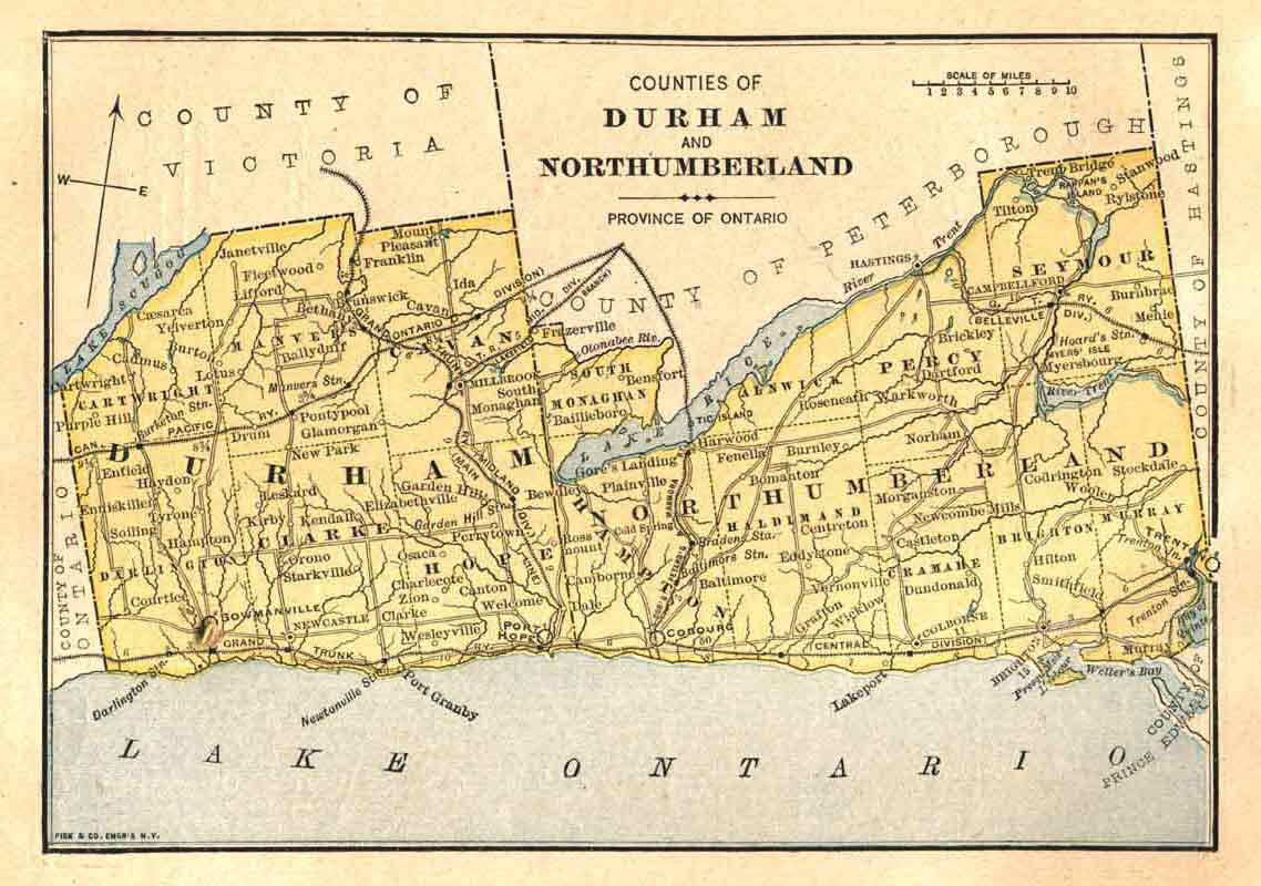 Durham & Northumerland Counties 1885